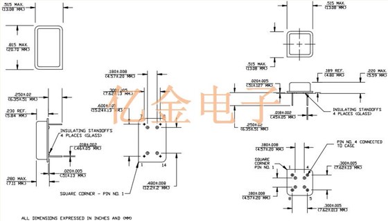 晶振晶体振荡器的规格应用条件