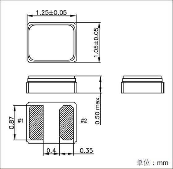 精工新型小型封装SMD系列SC-12S晶振