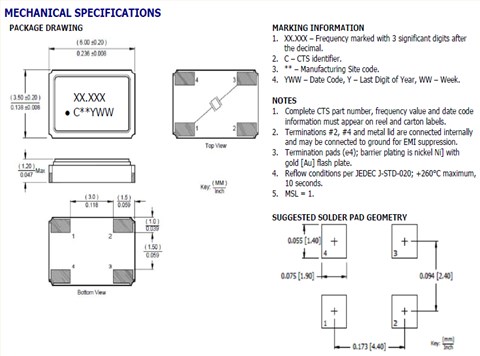 407F35D029M4912 CTS 29.4912MHz 18PF 30PPM 7050