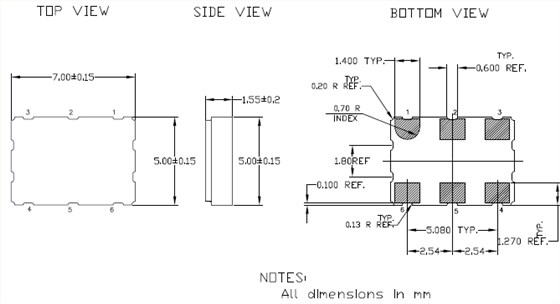 8N3D085 7050 LVPECL