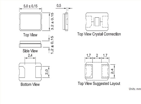 7A-20.000MAAJ-T TXC 2-SMD 5032mm 20MHz 30PPM