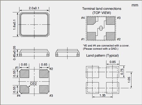 NX2016SA-40MHZ-STD-CZS-3,2016汽车电子晶振,NDK宽温晶振