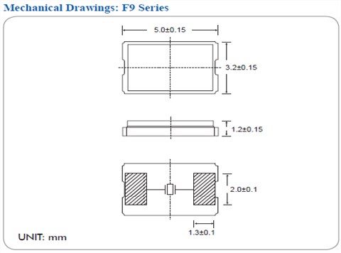 F91100015,11.0592MHz,12PF,20PPM,5032,-40~85℃