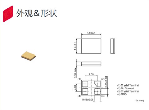 muRata晶振,SMD晶振,MCR1612晶振,XRCMD48M000FXQ58R0晶振