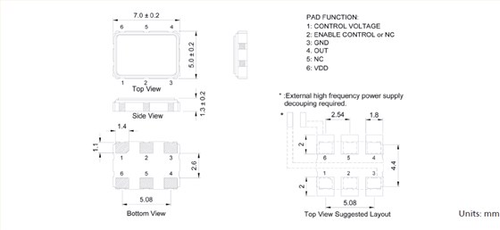 TXC_6U_7_5 CMOS VCXO