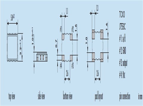 O-10.0-JT53L-A-K-3.3,JAUCH有源晶振,5032温补晶振