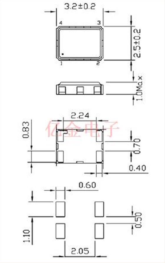 CTQS 3225 TCXO