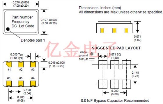 CCPD-023 7050 XO OSC LVPECL 2.5V