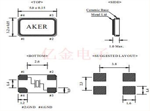 C5S-12.000-18-1020-R|12MHz|10PPM|18PF|5032|-10~70℃