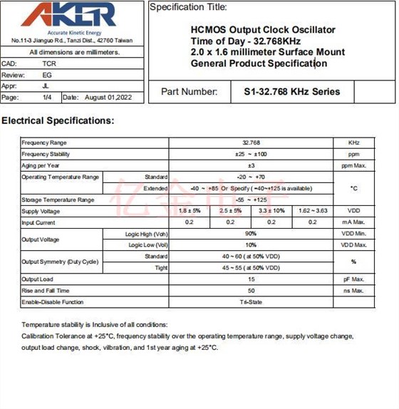 S1-32.768KHz 11