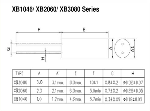 NAKA日本进口晶振XB3080 32.768K无源晶振,6G信号发射器晶振