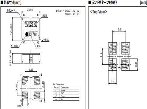 日本进口KDS晶振,6G通讯模块晶振,DSV211AV 48MHz晶振