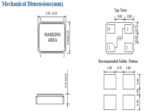 领先同行的手机摄像模块晶振,Hosonic高品质晶体,E2SB26E000103E晶振