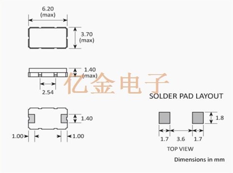 Golledge晶振,GSX-7A晶体,进口无源晶振,GSX-7A-27.120MHz,陶瓷谐振器,6035贴片晶振