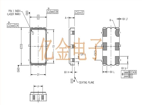 531BB212M500DG,Skyworks思佳讯晶振,7050差分晶振