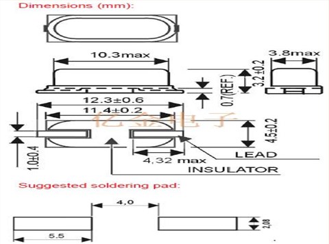 12.88168晶振,KX-KT贴片晶振,Geyer接收器晶振
