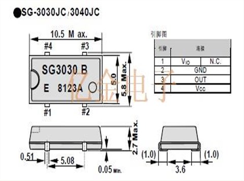 SG-3030JC32.7680KB:ROHS,爱普生有源晶振,3030JC石英晶振