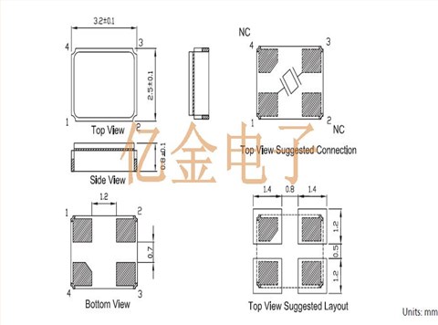 TC-26.000MBD-T,3225陶瓷晶振,TXC音叉晶振