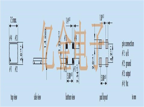 O-12.288-JO75-G-3.3-2-T1-LF,JAUCH医疗设备晶振,JO75型号晶振