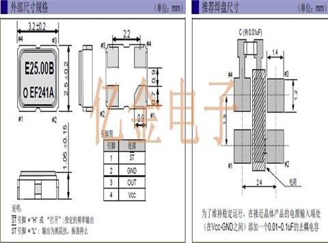 Q33310F70024100,EPSON有源晶体振荡器,SG-310SCF晶振
