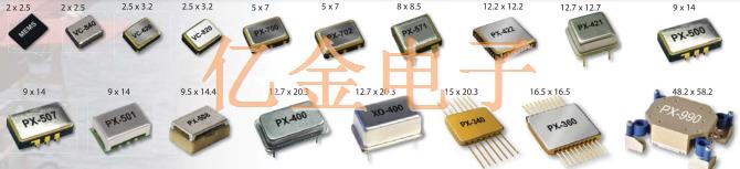 Vectron晶体振荡器分类以及产品型号列表