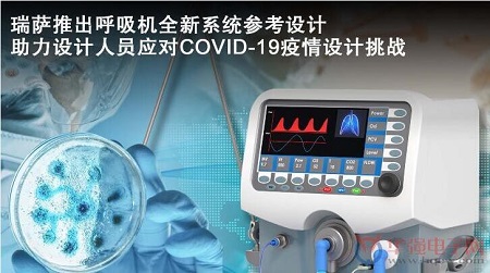 瑞萨直面抗疫期间医疗物资紧缺洪流设计便携式呼吸机制造方案