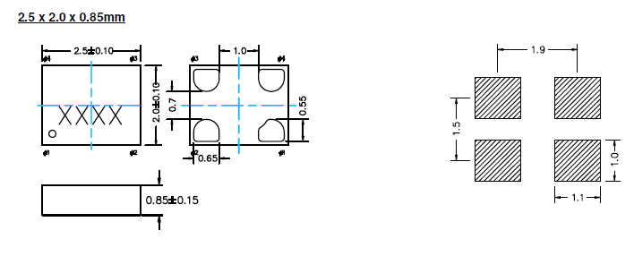 SiT8002AA-2520 OSC