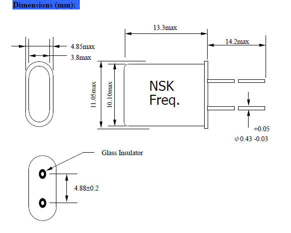 NXU HC-49U DIP 11.05-4.85