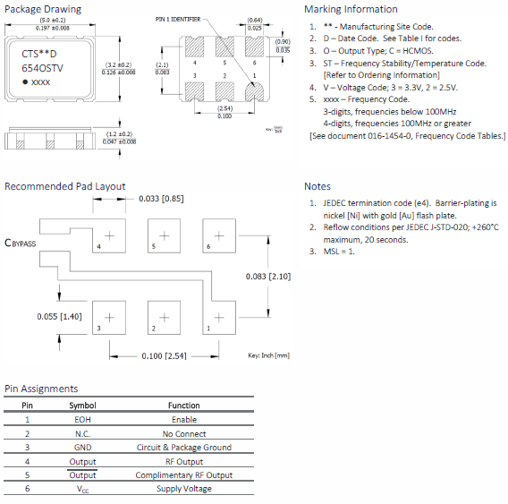 654C 5032 OSC