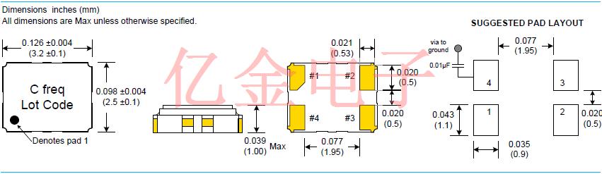 CVT25 3225 TCXO 3V