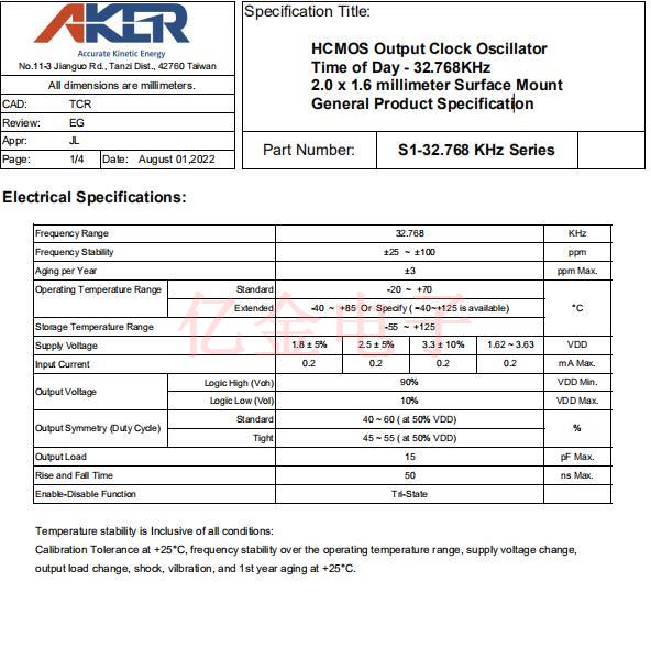 S1-32.768KHz 11