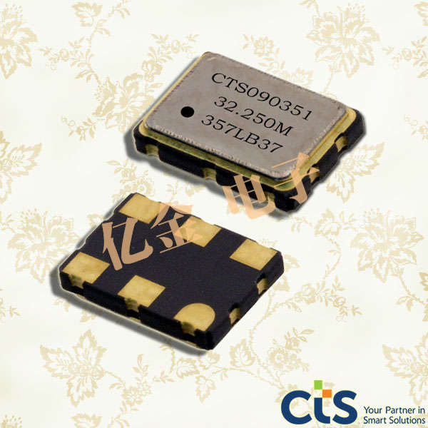 CTS晶振,375NB5I1000T,LVDS,VCXO,100MHz,2.5V,25PPM,-40~85℃