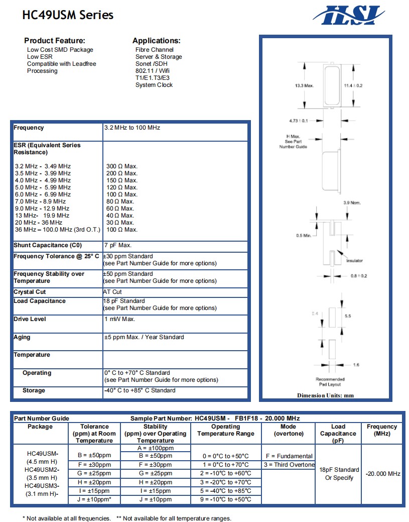 HC49USM-1 HC49USM-1