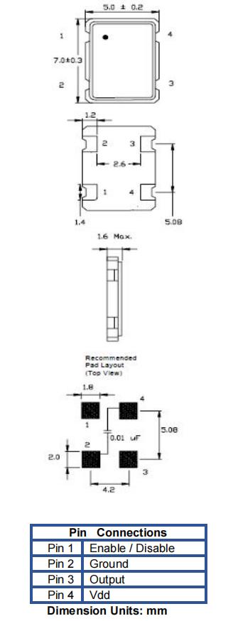 ISM91-3251BH-8.000MHz,ILSI品牌晶振,7050mm,光纤通道晶振