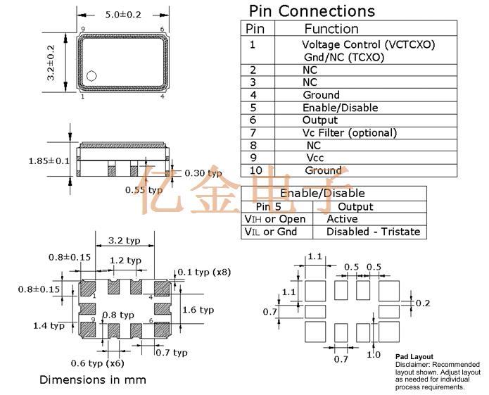 OEDA 5032 VCTCXO